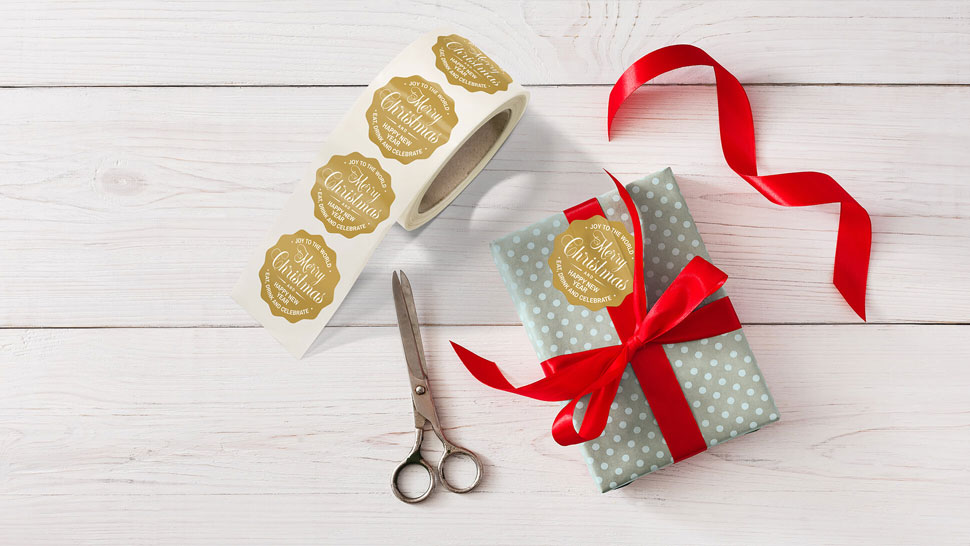Etichette natalizie: chiudipacco adesivi personalizzati - Tic Tac Blog